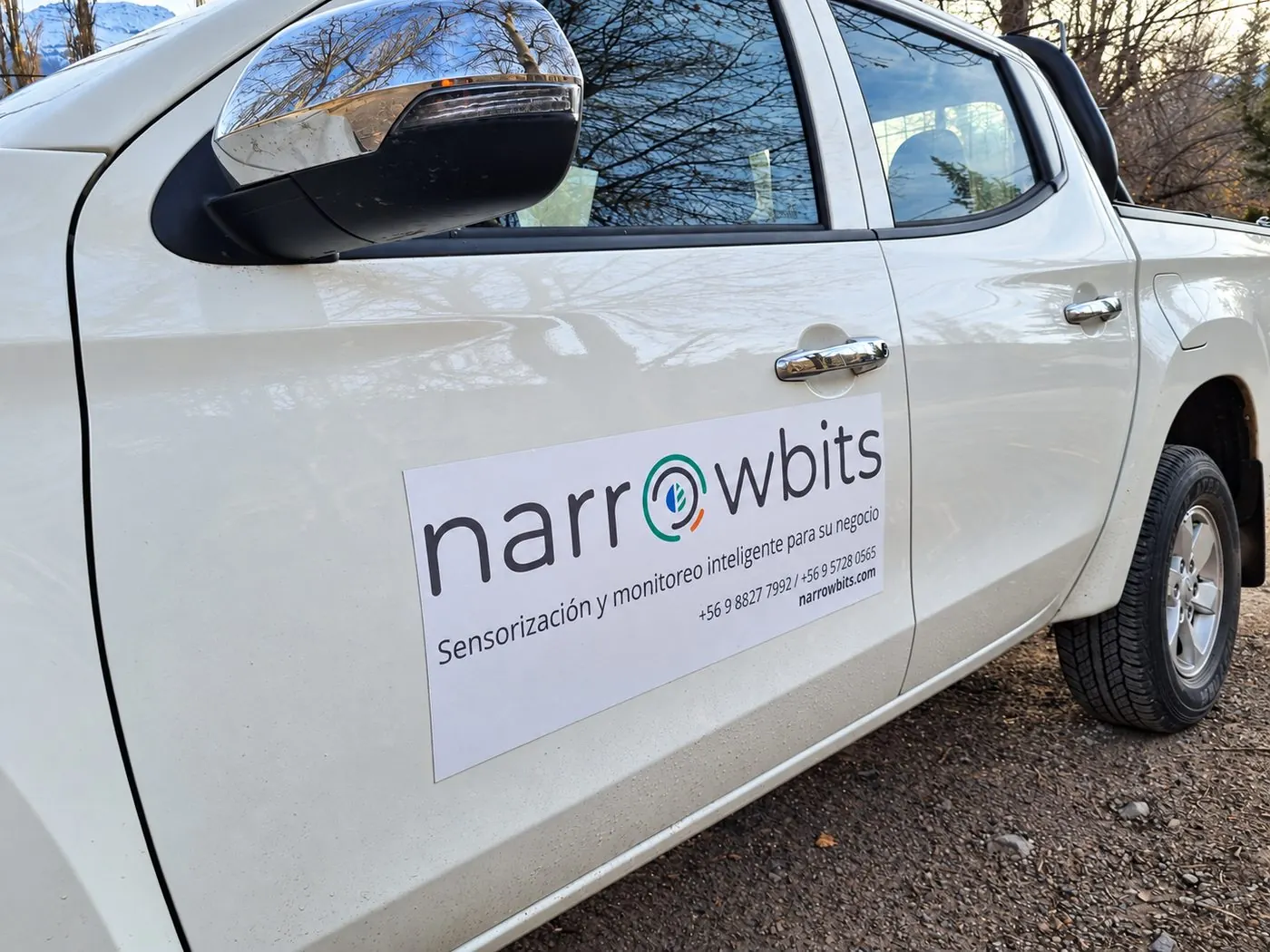Camioneta de soporte en terreno Narrowbits